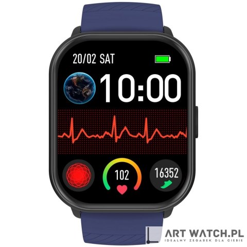 Smartwatch Gravity Czarny Pasek + Bransoleta GT43-5