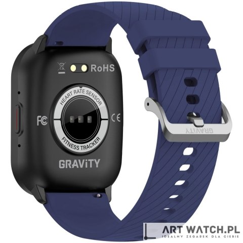Smartwatch Gravity Czarny Pasek + Bransoleta GT43-5