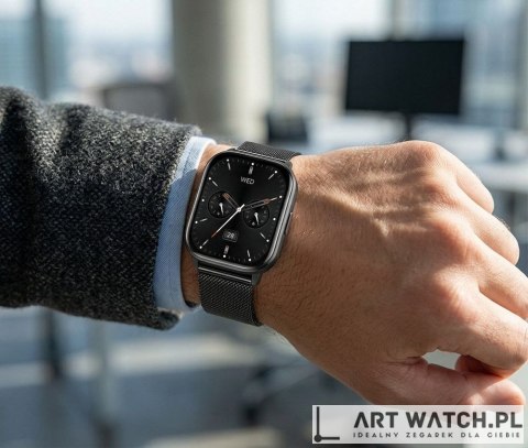 Smartwatch Gravity Czarny Pasek + Bransoleta GT43-5
