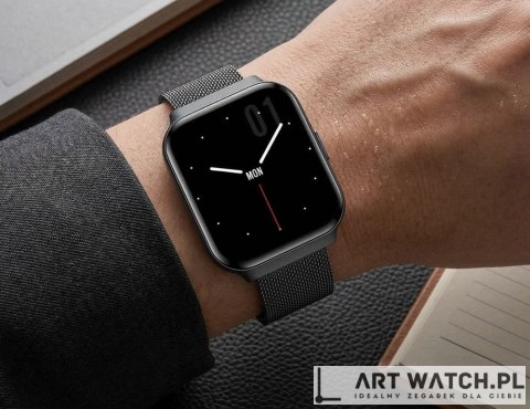 Smartwatch Gravity Czarny Pasek + Bransoleta GT44-5