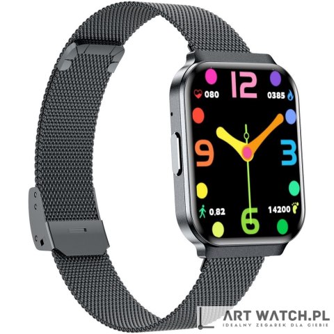 Smartwatch Gravity Czarny Pasek + Bransoleta GT44-5