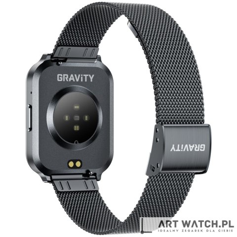 Smartwatch Gravity Czarny Pasek + Bransoleta GT44-5