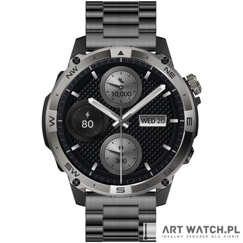 Smartwatch Gravity Czarny Pasek + Bransoleta GT46-2