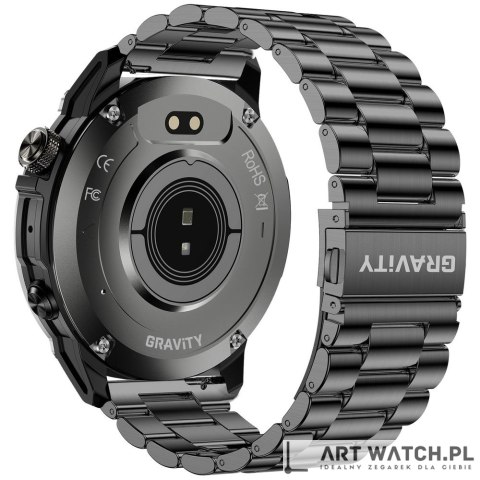 Smartwatch Gravity Czarny Pasek + Bransoleta GT46-2