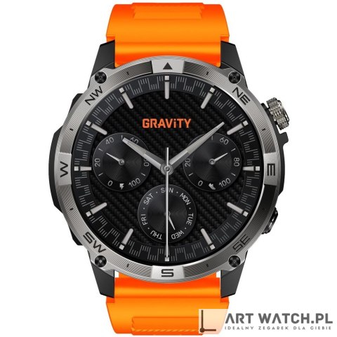 Smartwatch Gravity Czarny Pasek + Bransoleta GT46-4