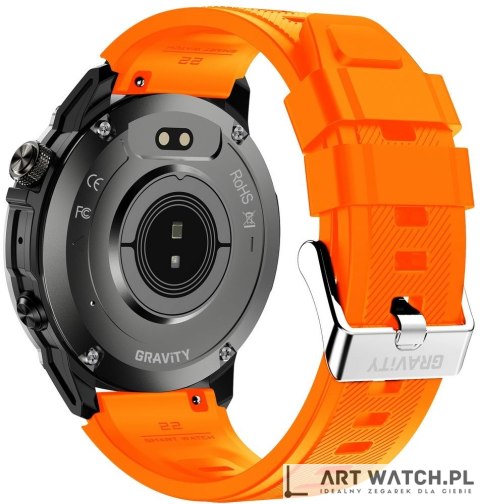 Smartwatch Gravity Czarny Pasek + Bransoleta GT46-4
