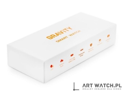 Smartwatch Gravity Czarny Pasek + Bransoleta GT46-4