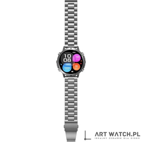 Smartwatch Gravity Grafitowy Pasek + Bransoleta GT42-3