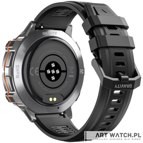Smartwatch Gravity Grafitowy Pasek + Bransoleta GT42-3