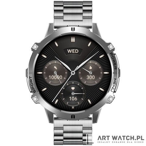 Smartwatch Gravity Grafitowy Pasek + Bransoleta GT42-4