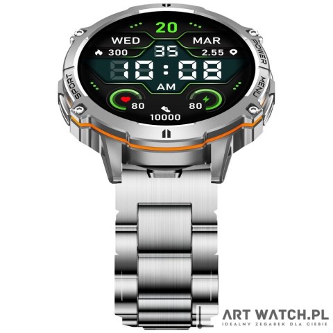 Smartwatch Gravity Grafitowy Pasek + Bransoleta GT42-4
