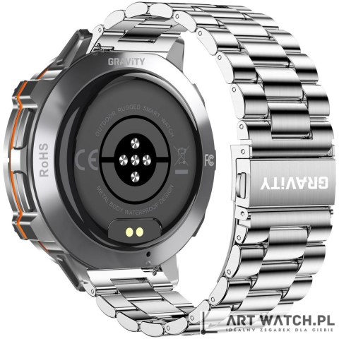 Smartwatch Gravity Grafitowy Pasek + Bransoleta GT42-4