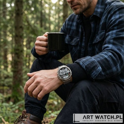 Smartwatch Gravity Grafitowy Pasek + Bransoleta GT42-4