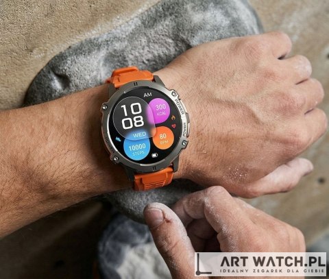 Smartwatch Gravity Grafitowy Pasek + Bransoleta GT42-4
