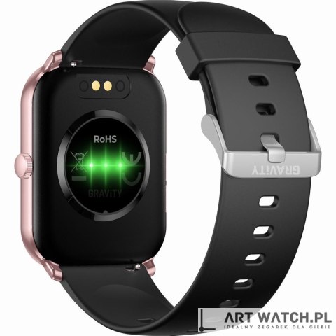 Smartwatch Gravity Różowe Złoto Czarny GT36-3