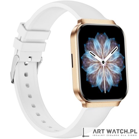 Smartwatch Gravity Różowe Złoto Pasek + Bransoleta GT44-1