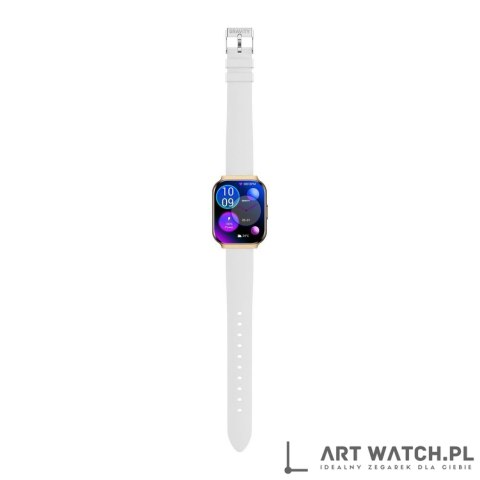 Smartwatch Gravity Różowe Złoto Pasek + Bransoleta GT44-1