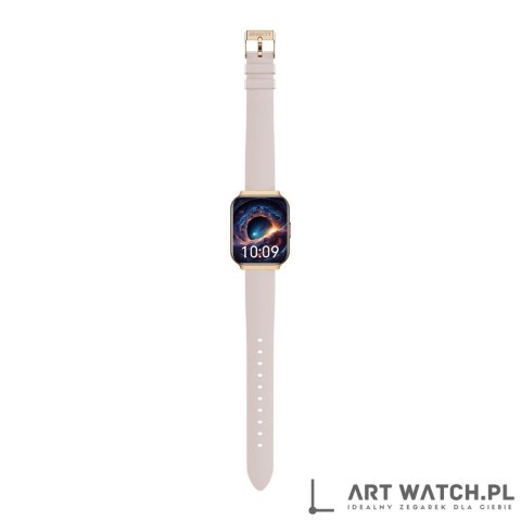 Smartwatch Gravity Różowe Złoto Pasek + Bransoleta GT44-2