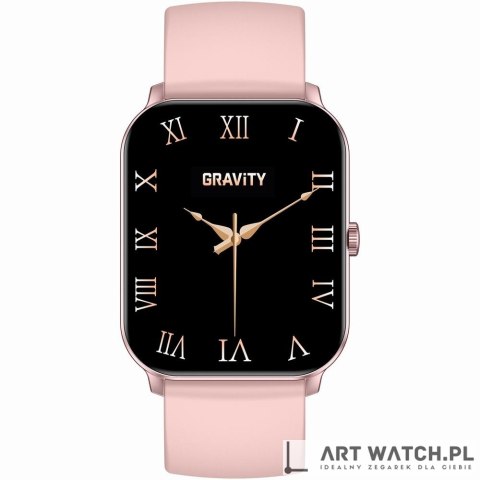 Smartwatch Gravity Różowe Złoto Różowy GT36-1