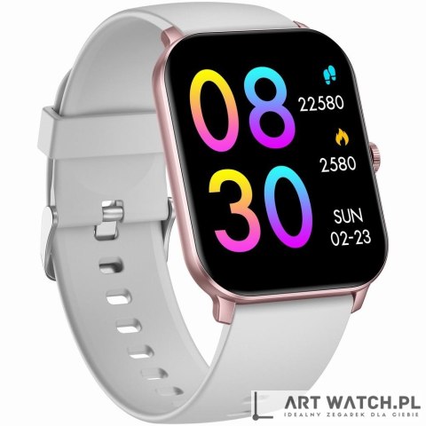 Smartwatch Gravity Różowe Złoto Szary GT36-2