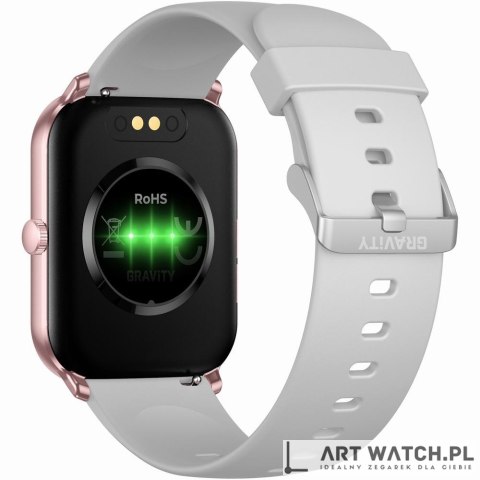 Smartwatch Gravity Różowe Złoto Szary GT36-2