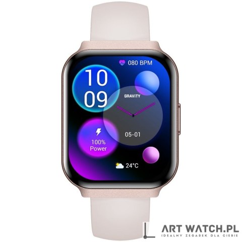 Smartwatch Gravity Różowy 2 Paski GT44-3