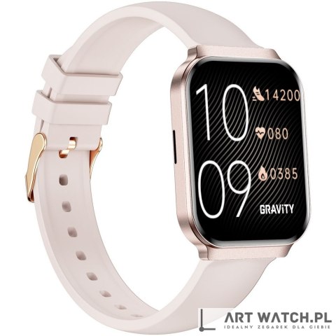 Smartwatch Gravity Różowy 2 Paski GT44-3