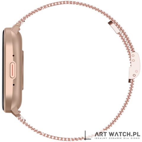 Smartwatch Gravity Różowy Pasek + Bransoleta GT43-1