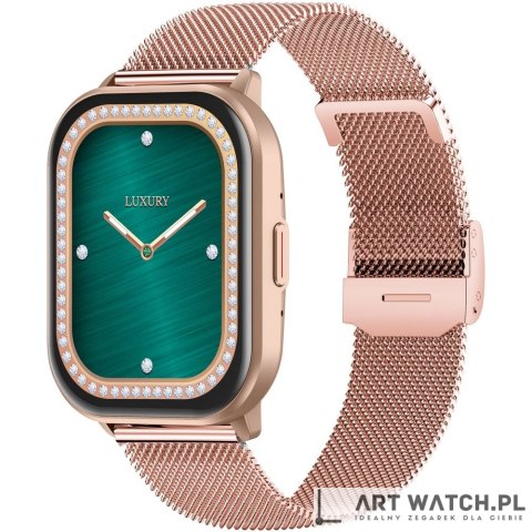 Smartwatch Gravity Różowy Pasek + Bransoleta GT43-4