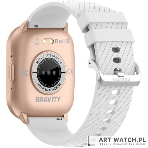 Smartwatch Gravity Różowy Pasek + Bransoleta GT43-4