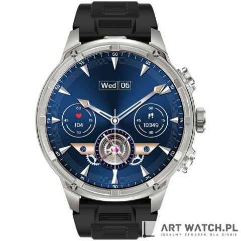 Smartwatch Gravity Srebrny Pasek + Bransoleta GT41-3
