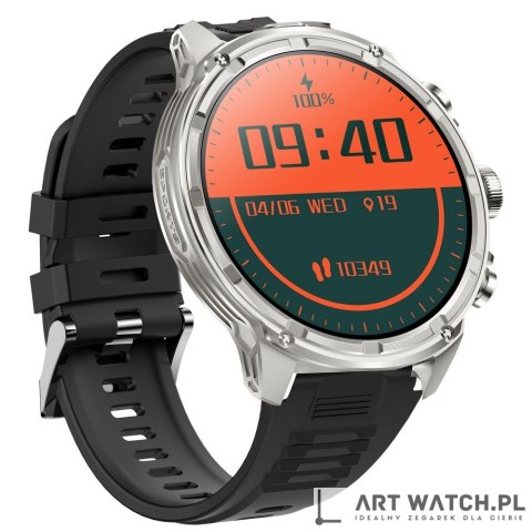 Smartwatch Gravity Srebrny Pasek + Bransoleta GT41-3