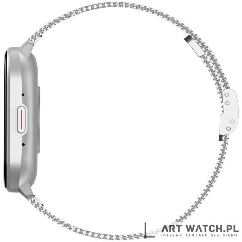 Smartwatch Gravity Srebrny Pasek + Bransoleta GT43-2