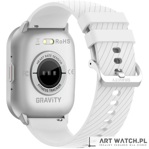 Smartwatch Gravity Srebrny Pasek + Bransoleta GT43-2