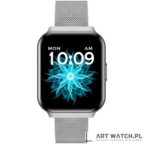 Smartwatch Gravity Srebrny Pasek + Bransoleta GT44-4