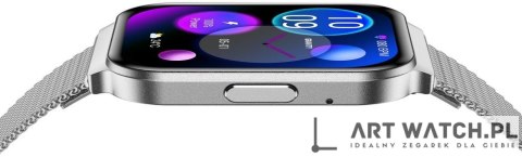Smartwatch Gravity Srebrny Pasek + Bransoleta GT44-4