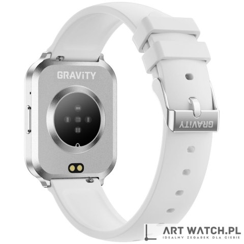 Smartwatch Gravity Srebrny Pasek + Bransoleta GT44-4