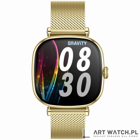 Smartwatch Gravity Złoty Bransoleta + Pasek GT32-2