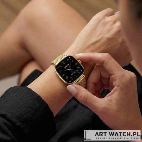Smartwatch Gravity Złoty Bransoleta + Pasek GT32-2