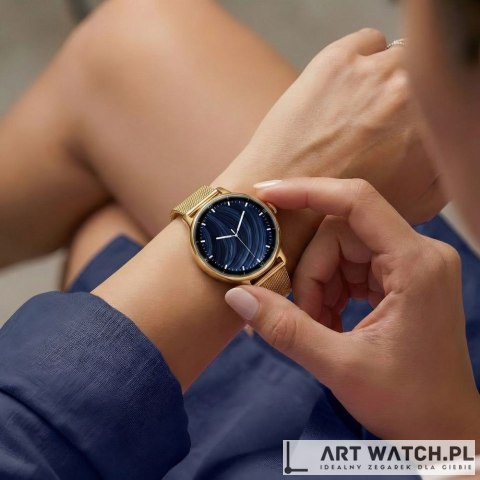Smartwatch Gravity Złoty Bransoleta + Pasek GT33-2