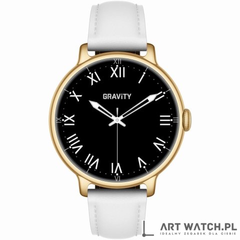 Smartwatch Gravity Złoty Bransoleta + Pasek GT33-2