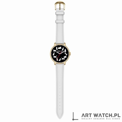 Smartwatch Gravity Złoty Bransoleta + Pasek GT33-2