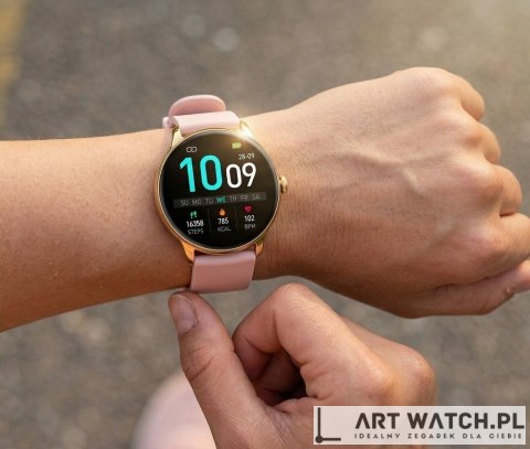 Smartwatch Gravity Złoty Pasek + Bransoleta GT31-1