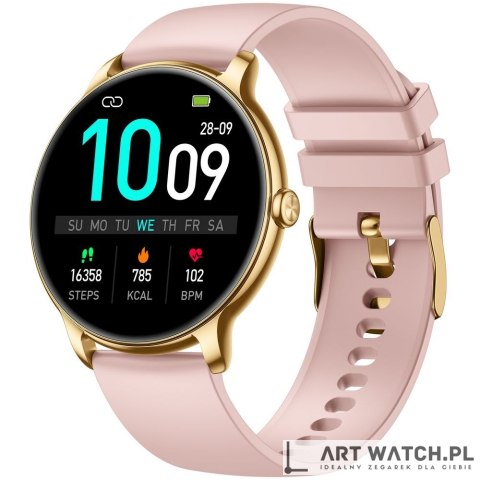 Smartwatch Gravity Złoty Pasek + Bransoleta GT31-1