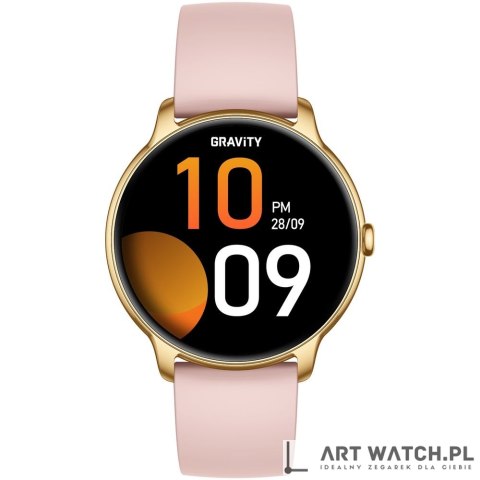 Smartwatch Gravity Złoty Pasek + Bransoleta GT31-1