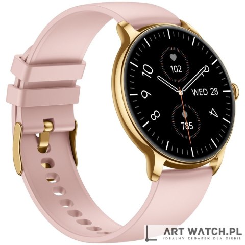 Smartwatch Gravity Złoty Pasek + Bransoleta GT31-1