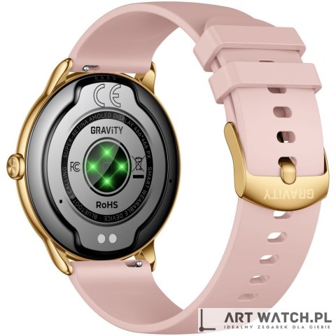 Smartwatch Gravity Złoty Pasek + Bransoleta GT31-1
