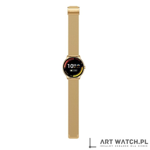 Smartwatch Gravity Złoty Pasek + Bransoleta GT31-2