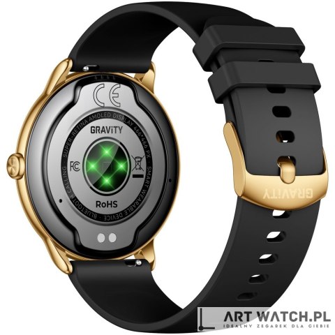 Smartwatch Gravity Złoty Pasek + Bransoleta GT31-2