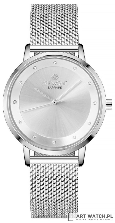 Zegarek Damski Giewont Sapphire Srebrny GW4130-B1